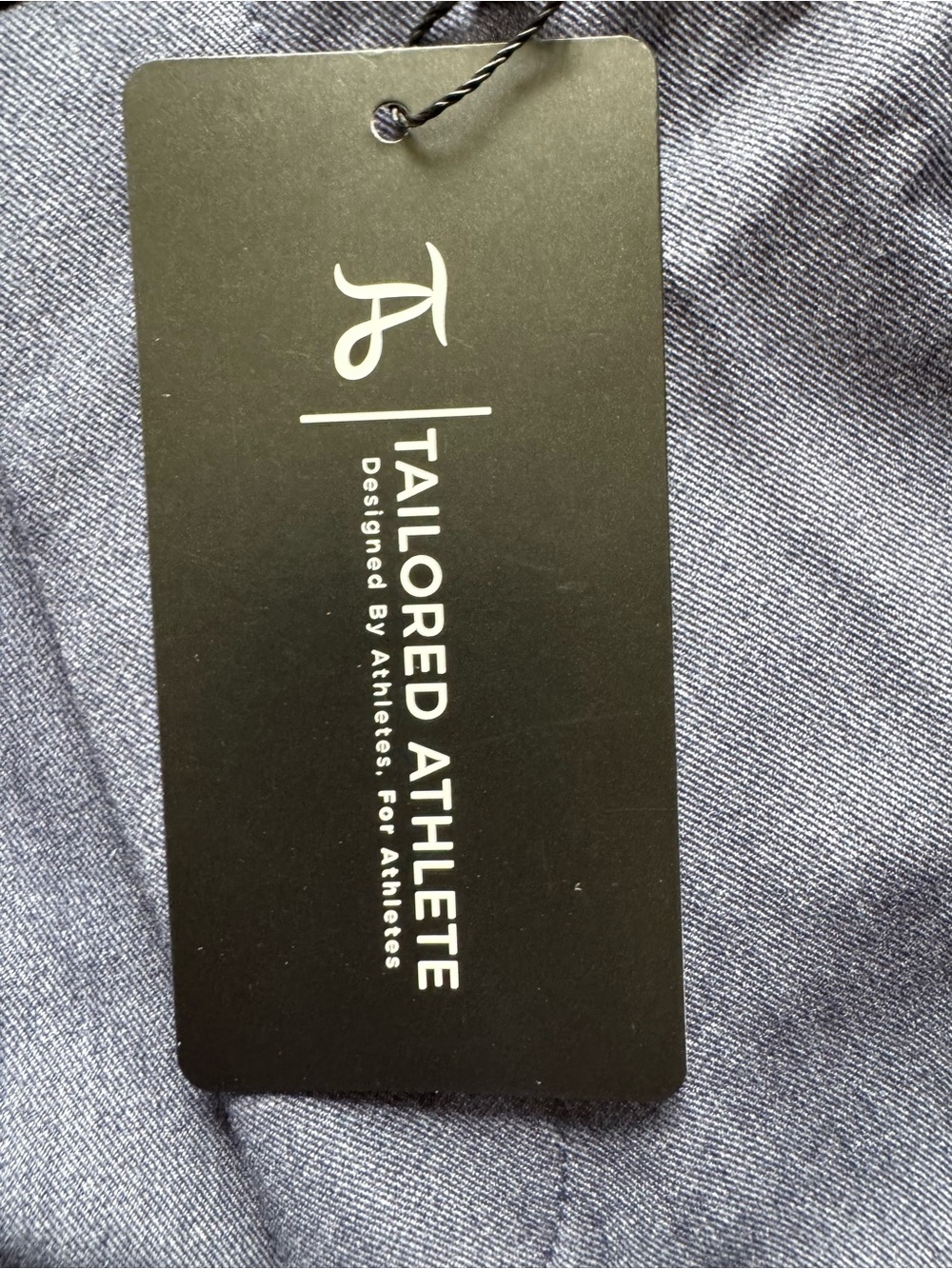 Tailored Athlete Men's Essential Trousers NWT Chambray Dress Pants Size 32x30 - Picture 5 of 8
